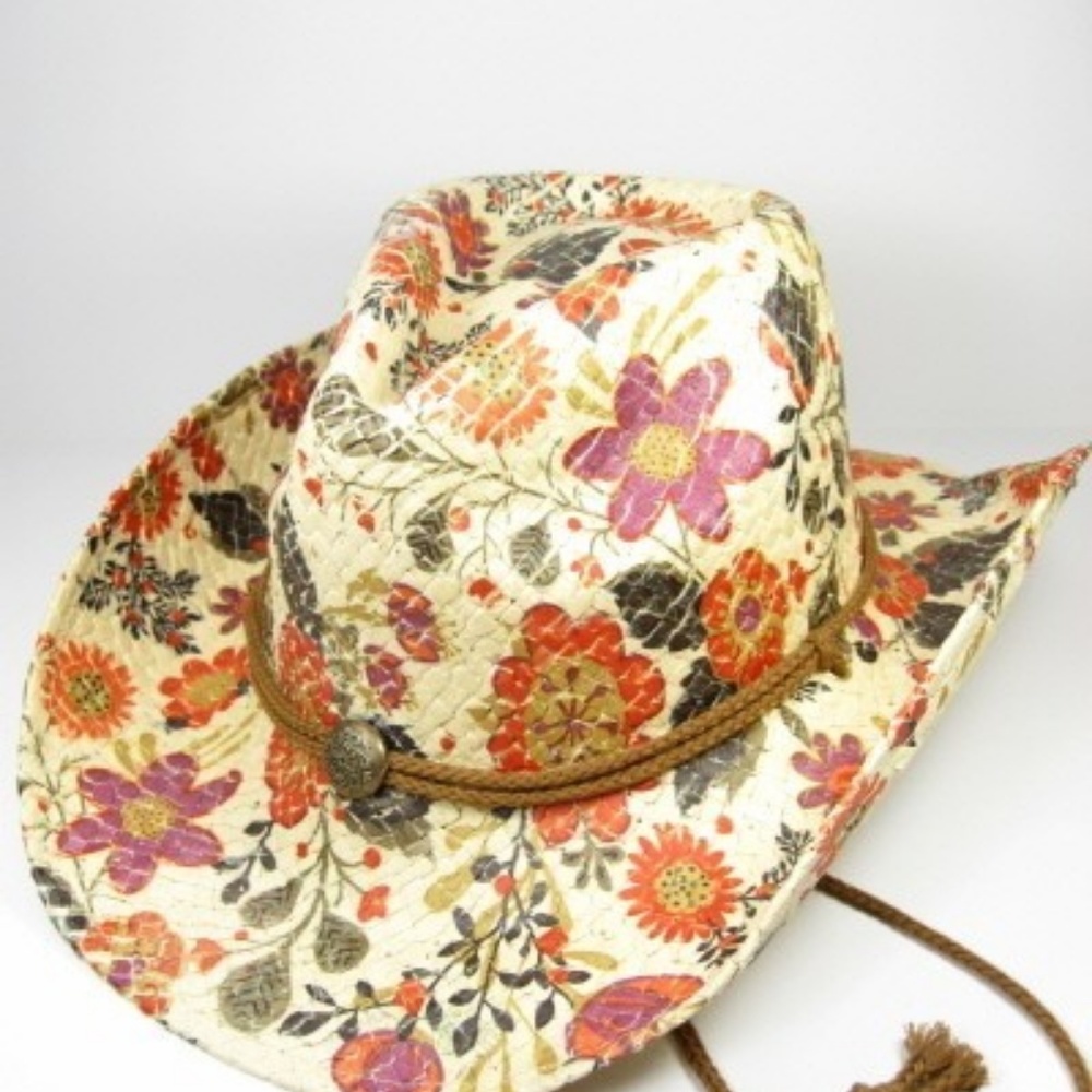 Floral Cowboy Hat - Picture 3 of 3